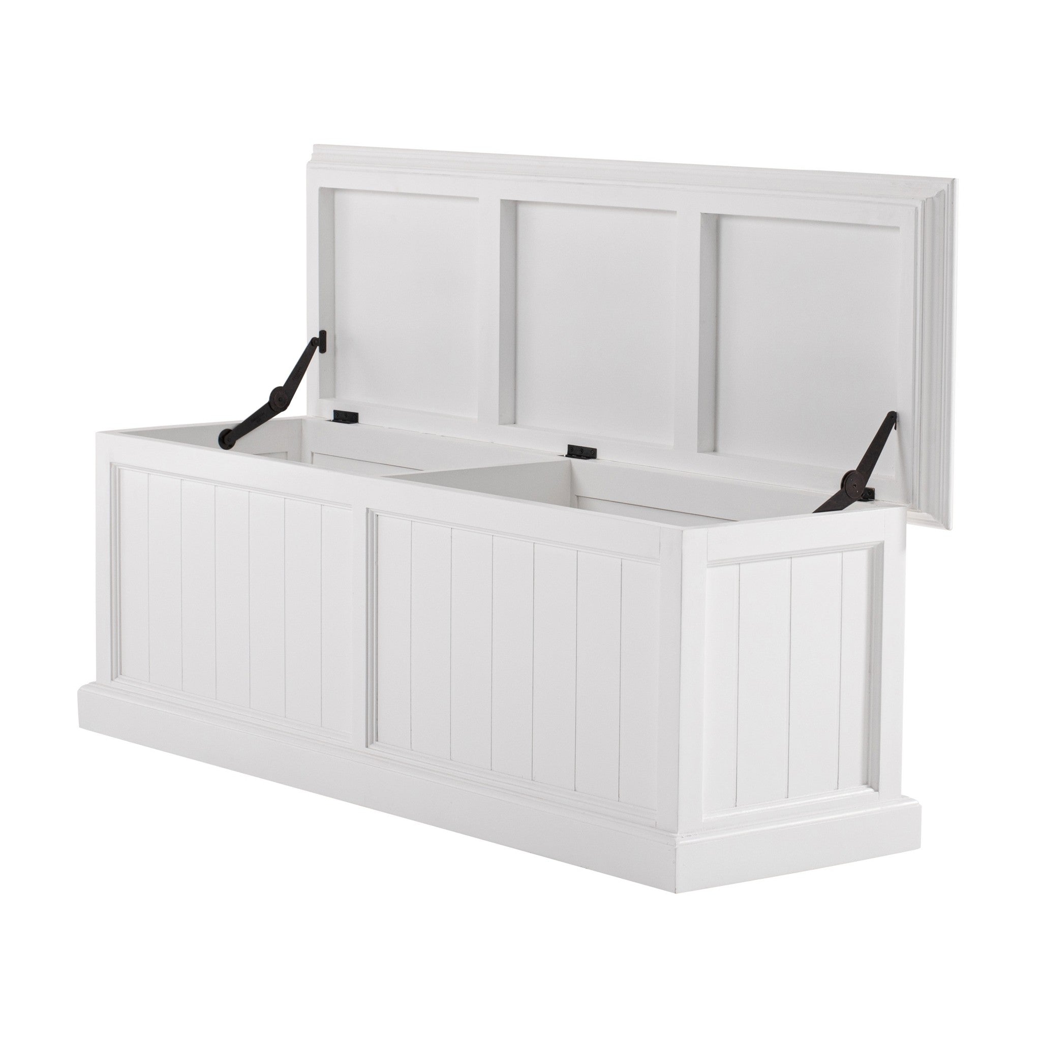 55" White Solid Wood Chest-Dressers-DECOROLALA