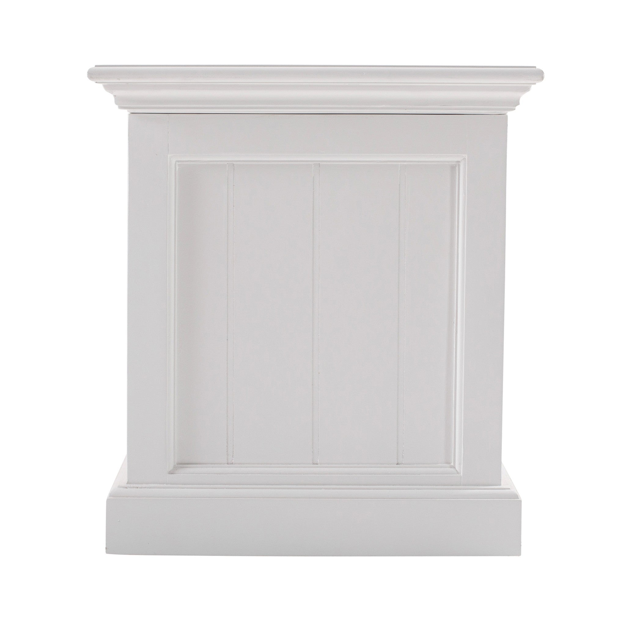 55" White Solid Wood Chest-Dressers-DECOROLALA