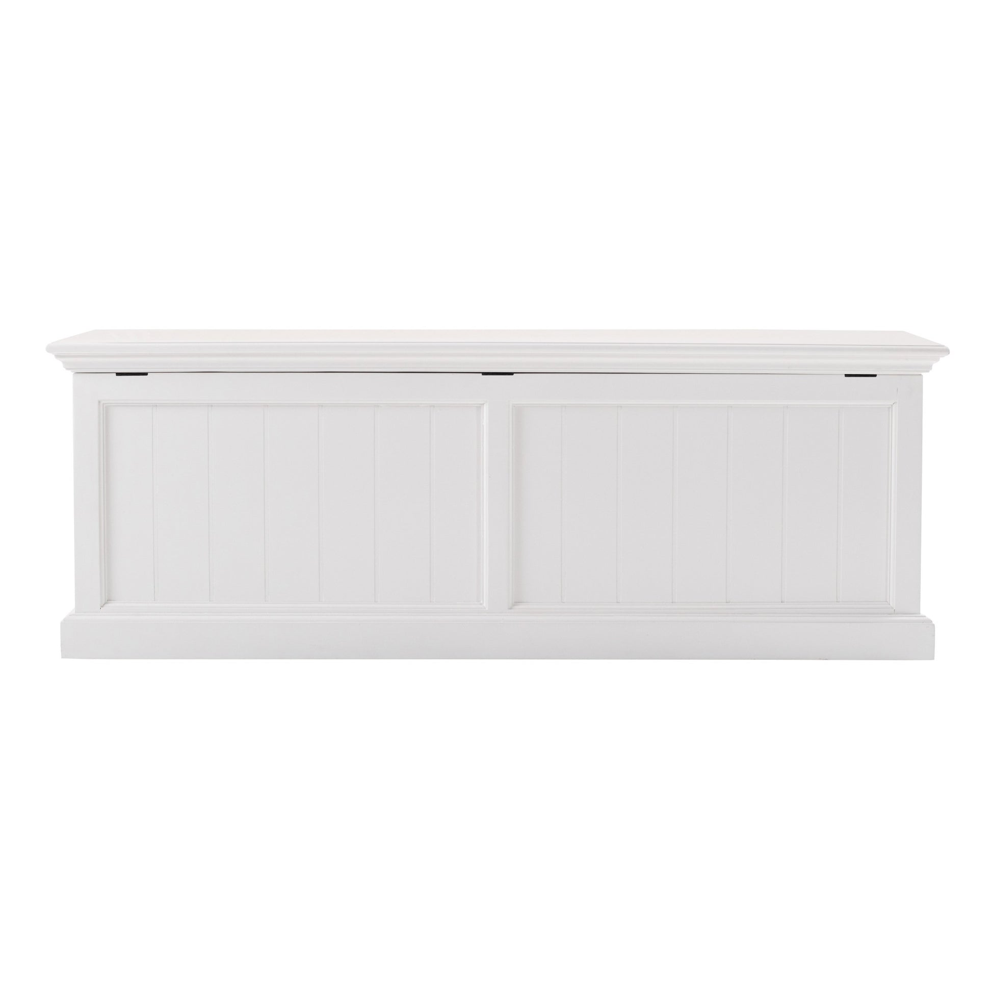 55" White Solid Wood Chest-Dressers-DECOROLALA