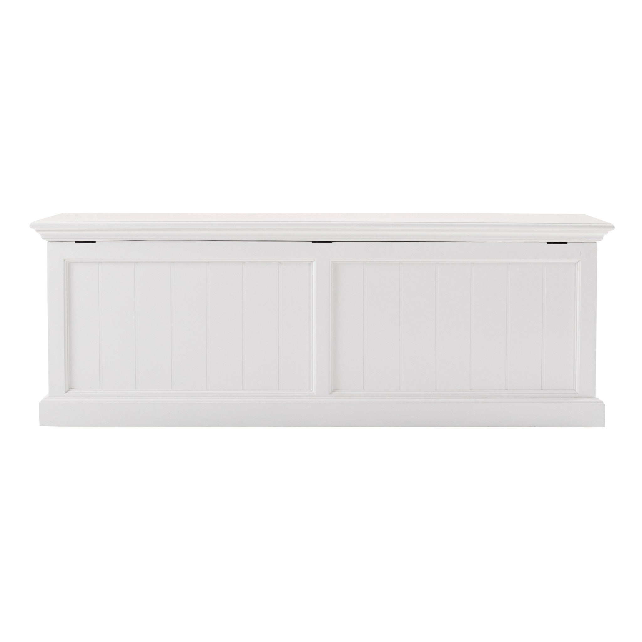 55" White Solid Wood Chest-Dressers-DECOROLALA