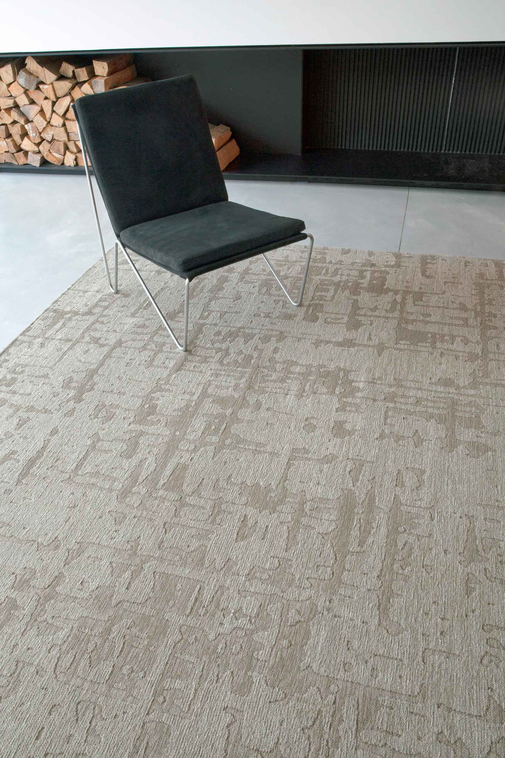 10' Beige And Gray Abstract Runner Rug-6