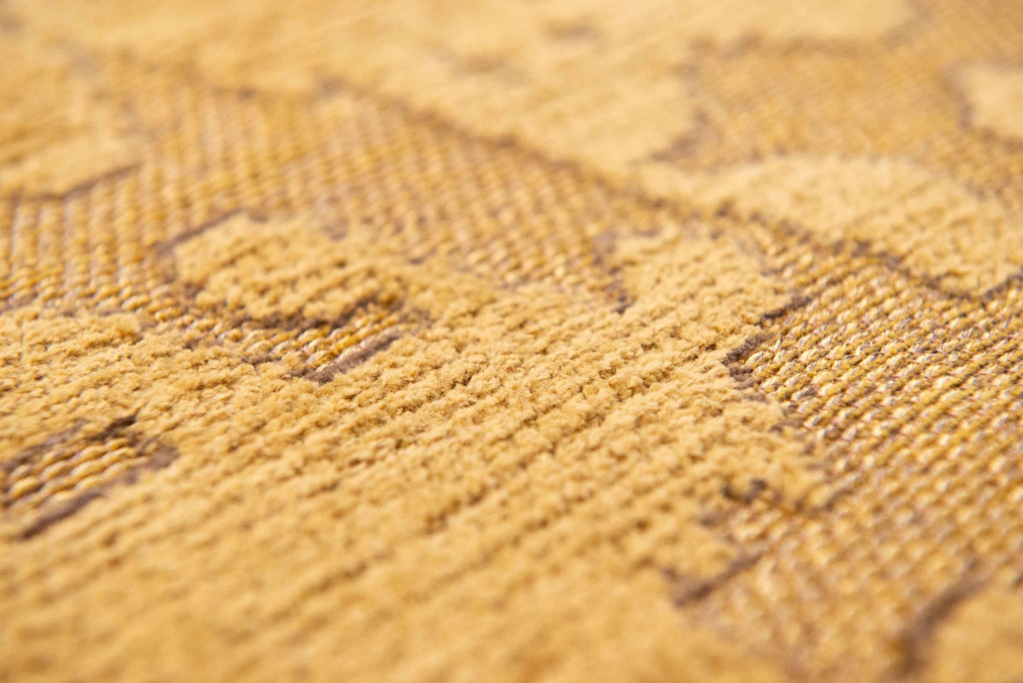 10' Yellow Abstract Runner Rug-7