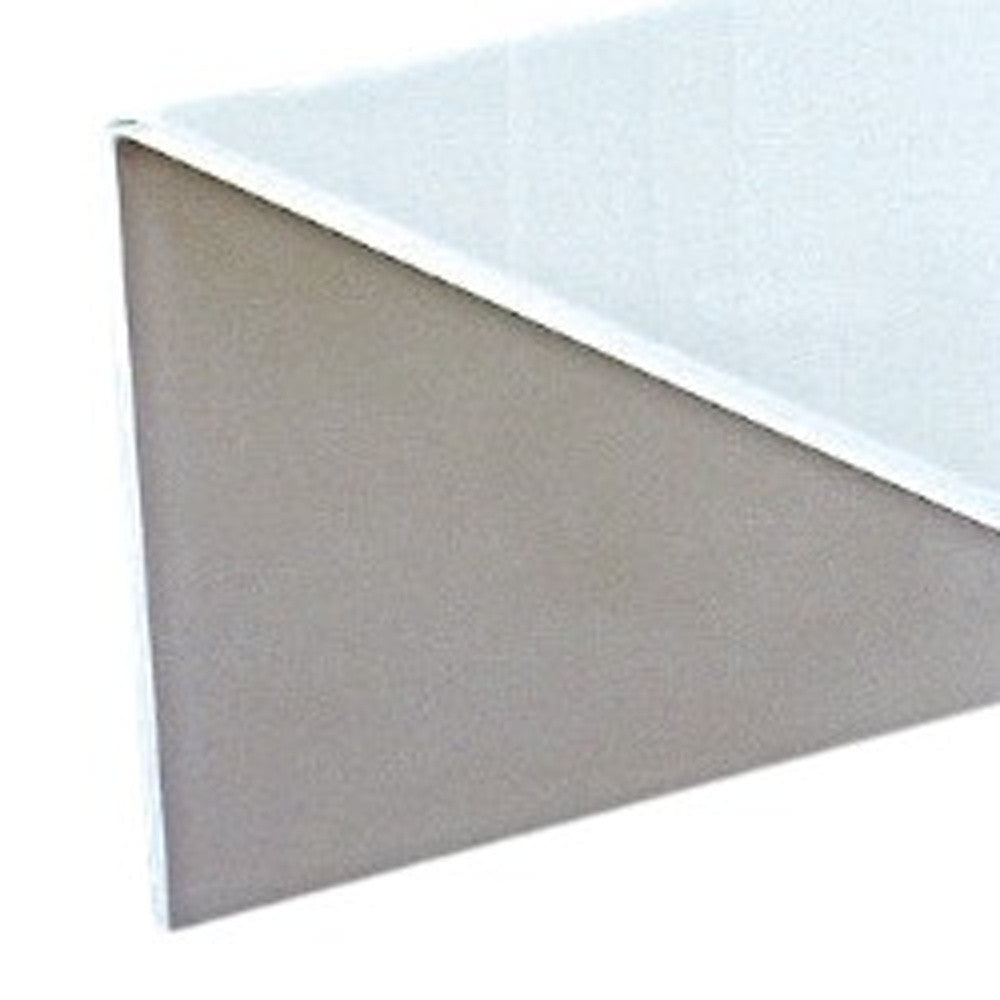24" White Glass Sled Coffee Table-3