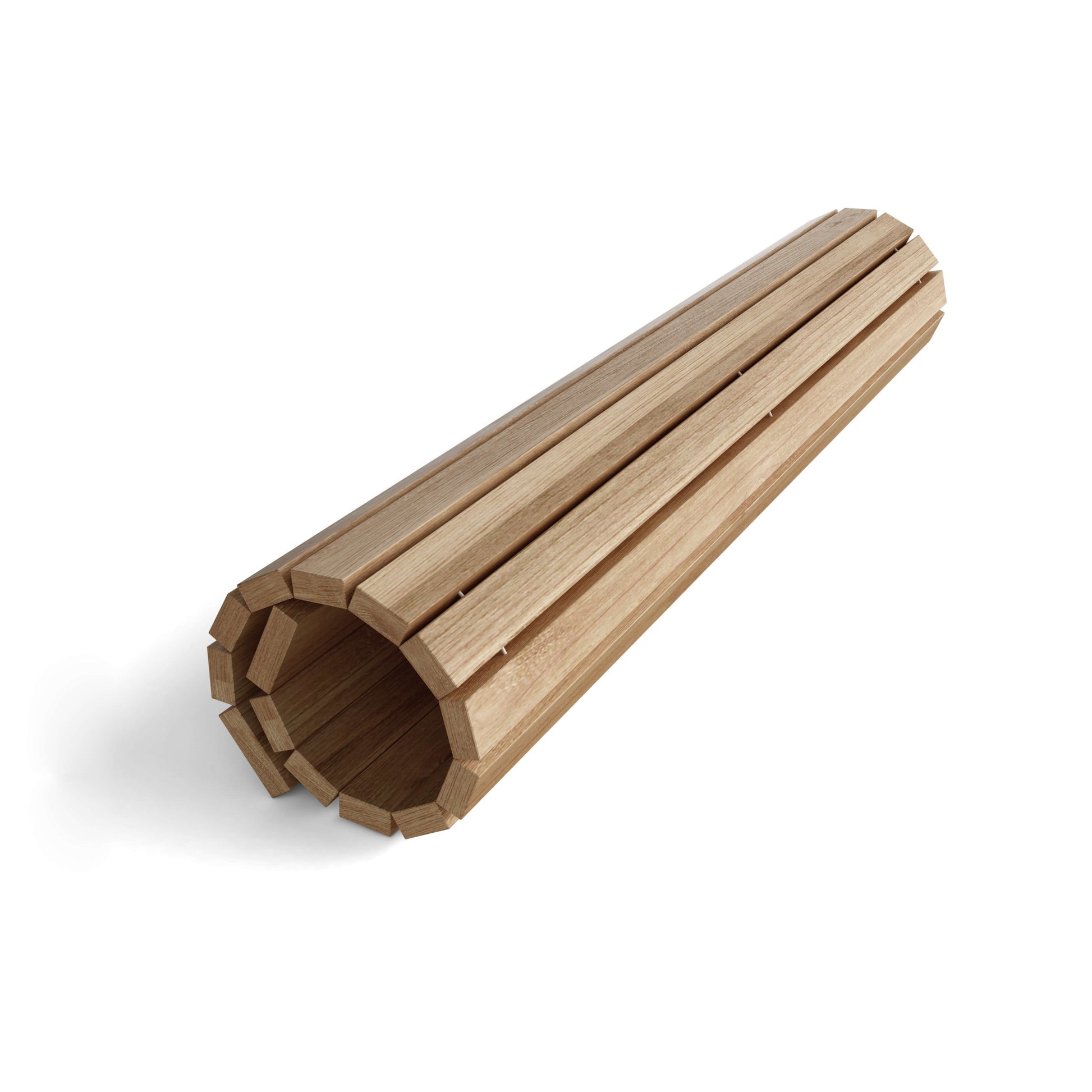 Natural Teak 20" Square Shower Mat-4