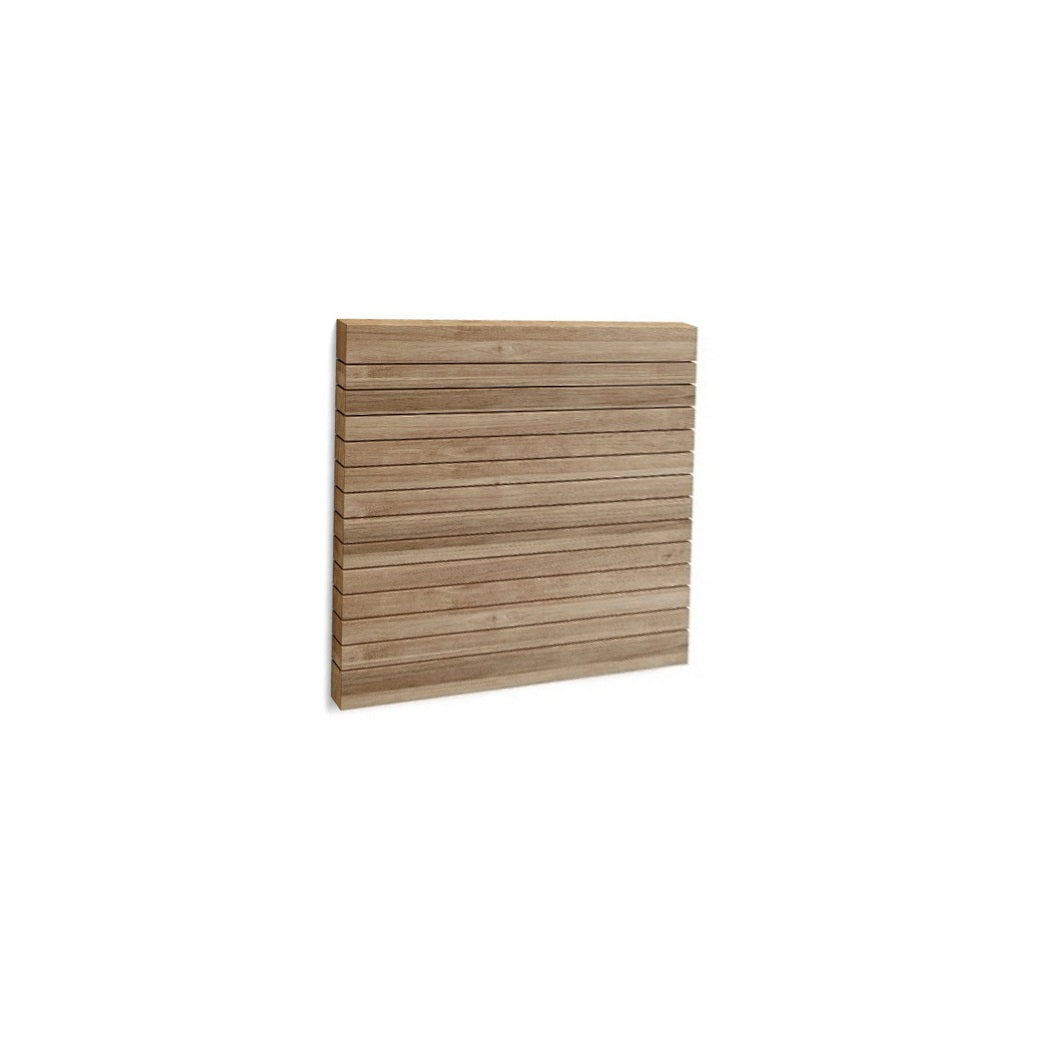 Natural Teak 20" Square Shower Mat-2