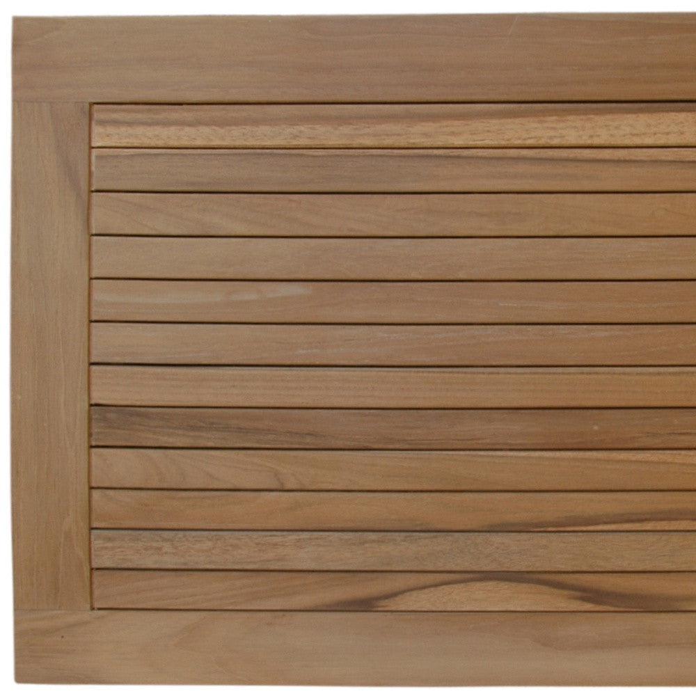 Natural Teak 39" Shower Mat-2
