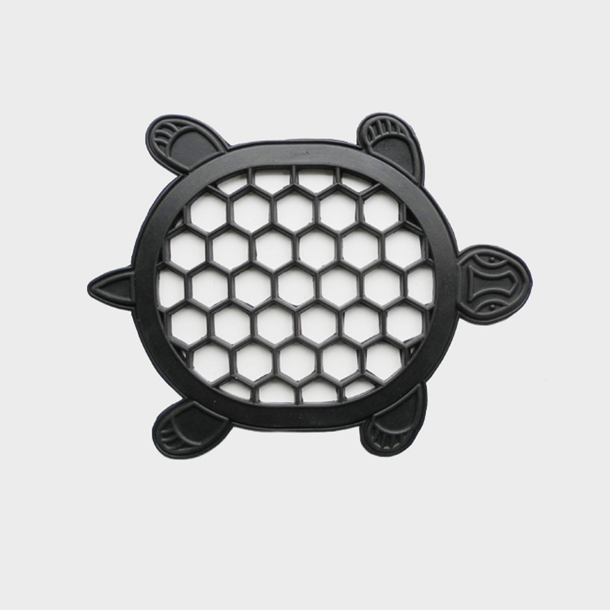 13" X 17" Black Rubber Geometric Outdoor Door Mat-0