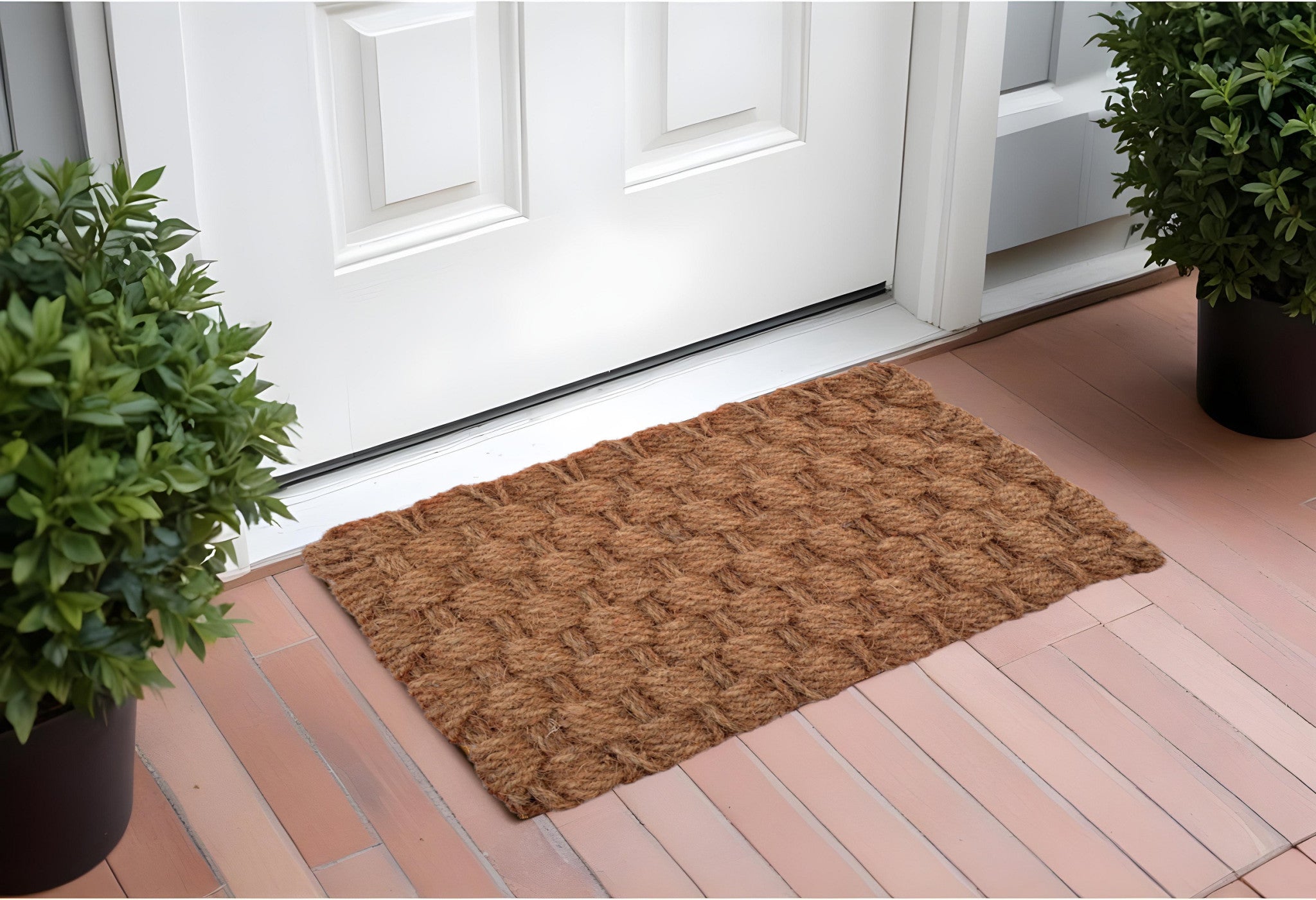 24" X 36" Brown Coir Weave Outdoor Door Mat-1