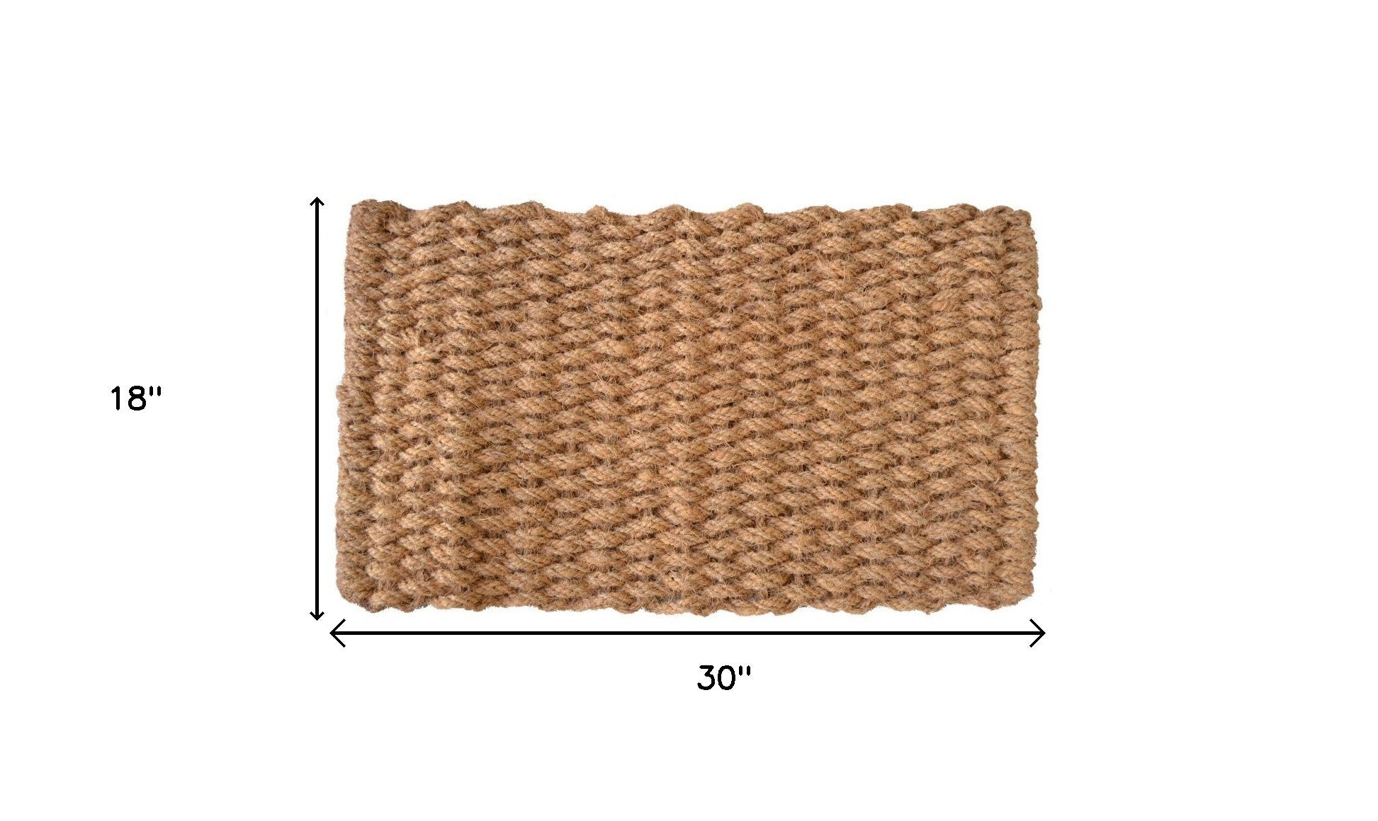 18" X 30" Brown Coir Weave Outdoor Door Mat-4