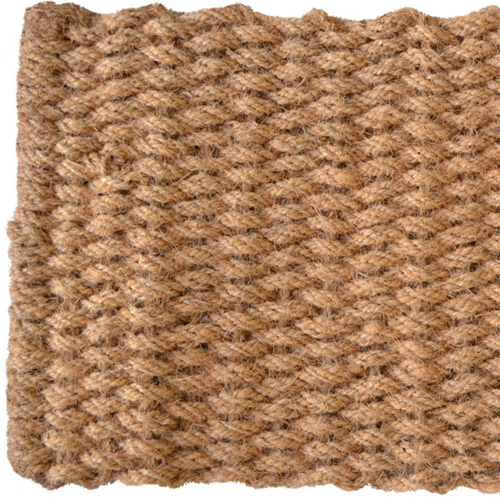 18" X 30" Brown Coir Weave Outdoor Door Mat-2