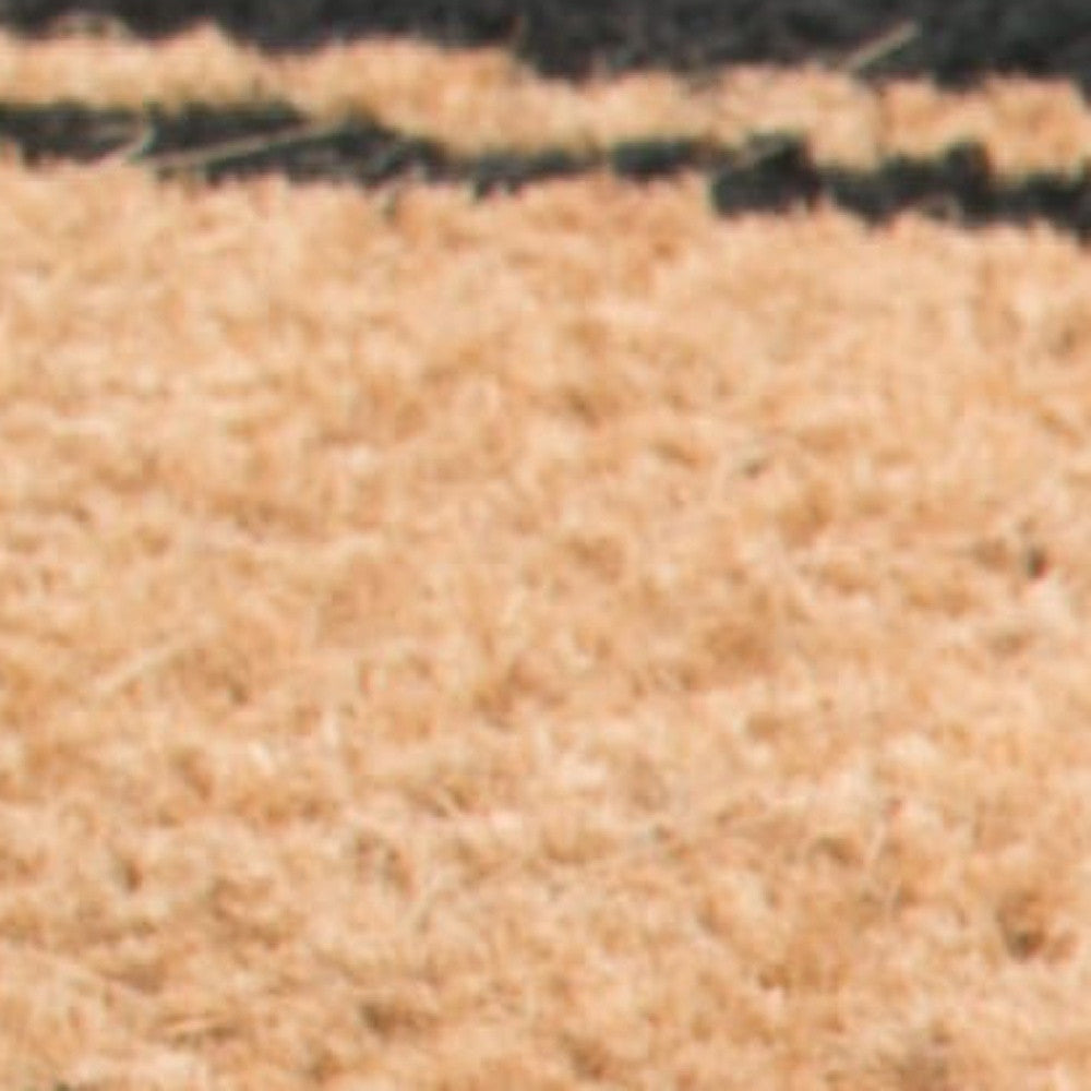18" X 30" Brown and Black Coir Bienvenidos Outdoor Door Mat-7