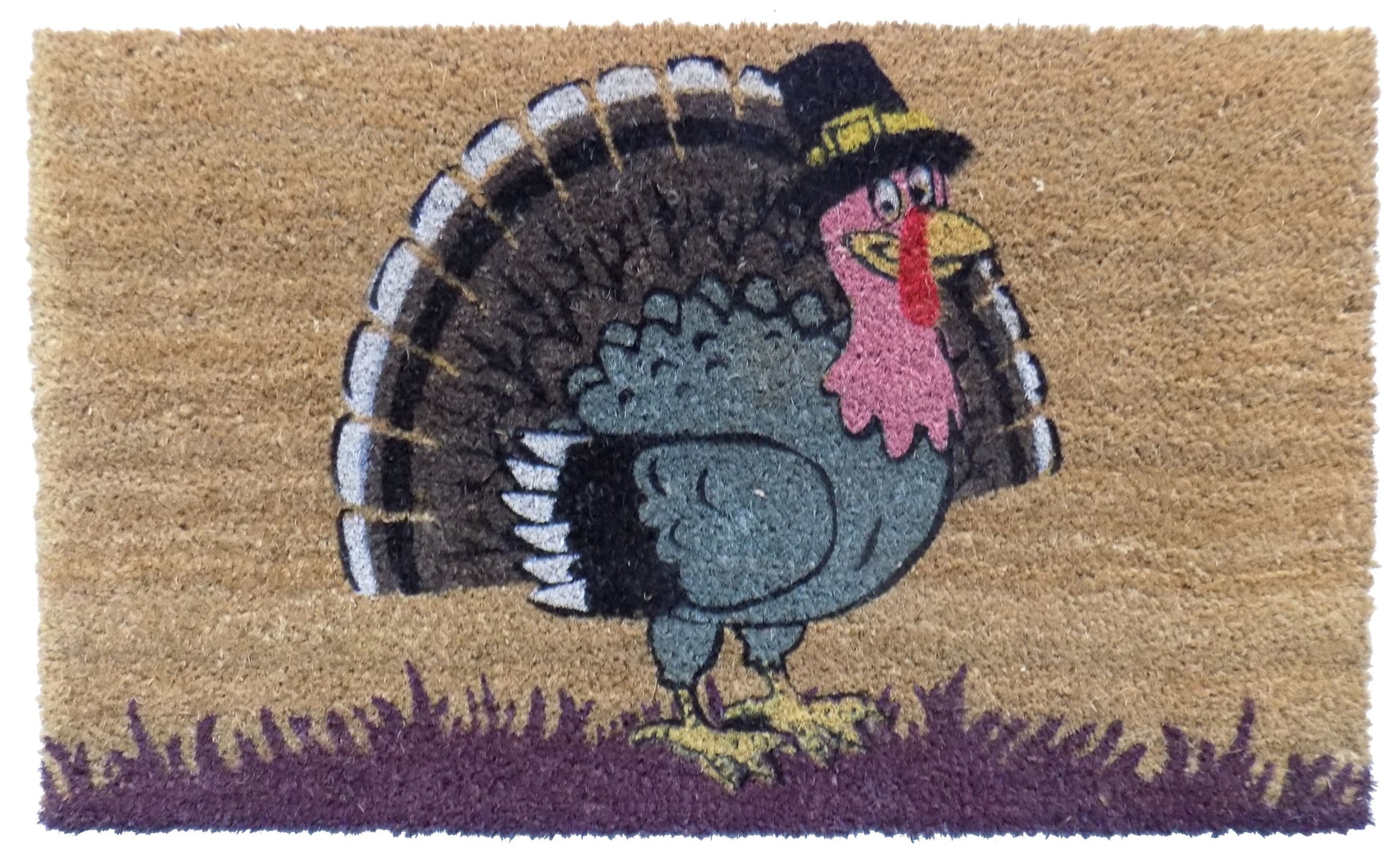 18" X 30" Brown and Black Coir Birds Outdoor Holiday Door Mat-2