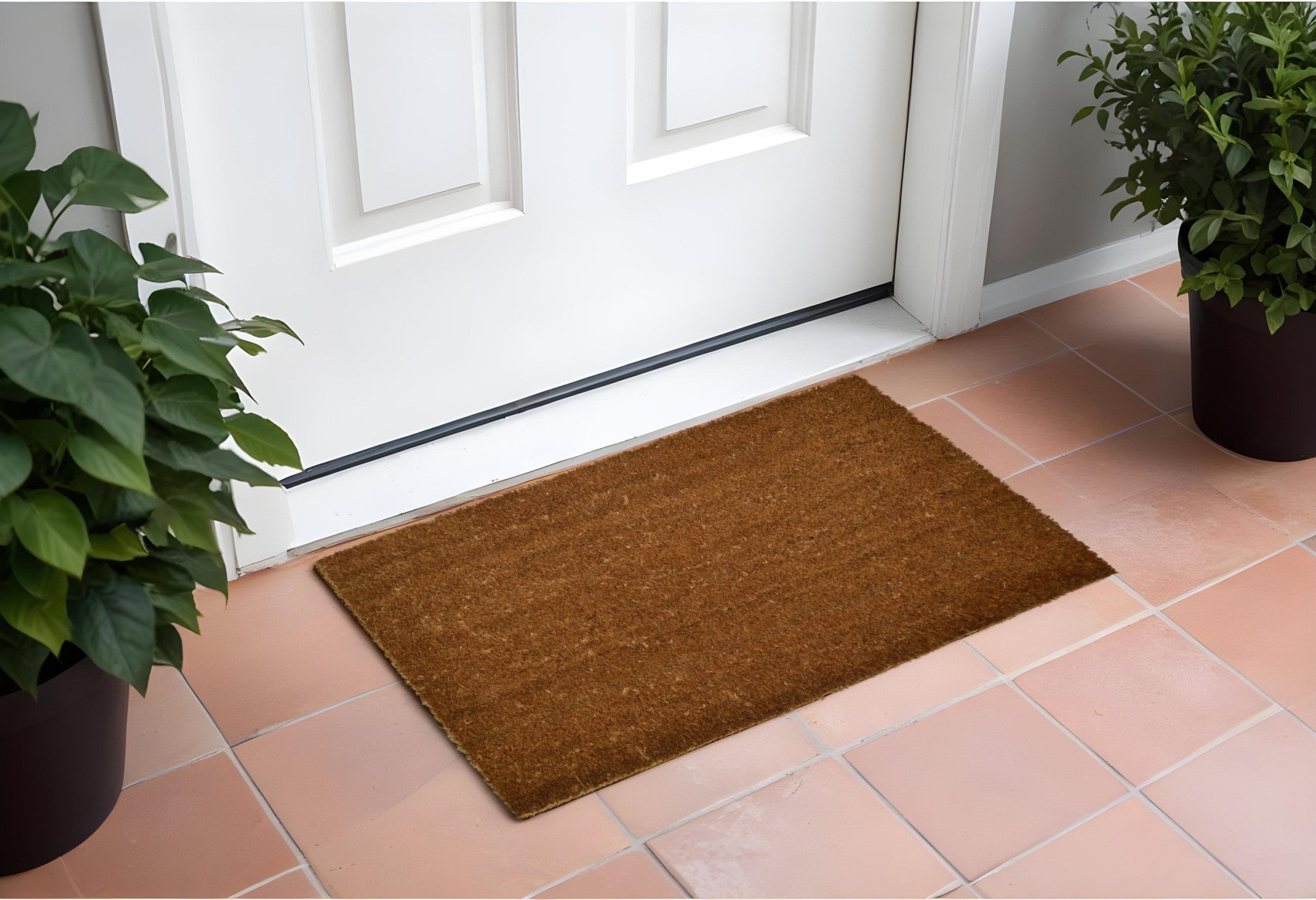 18" X 30" Brown Coir Outdoor Door Mat-1