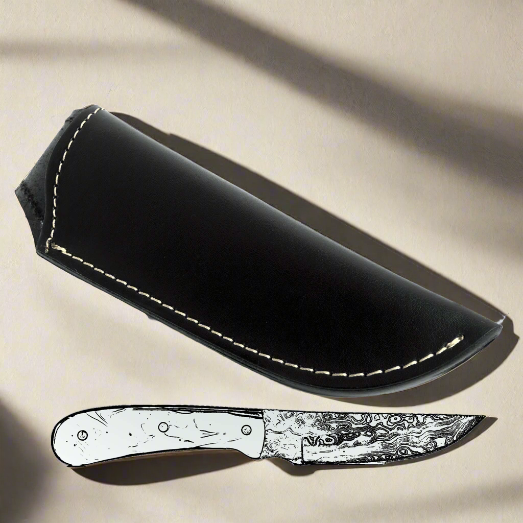 Leather Sheath for Skinner Knife-3