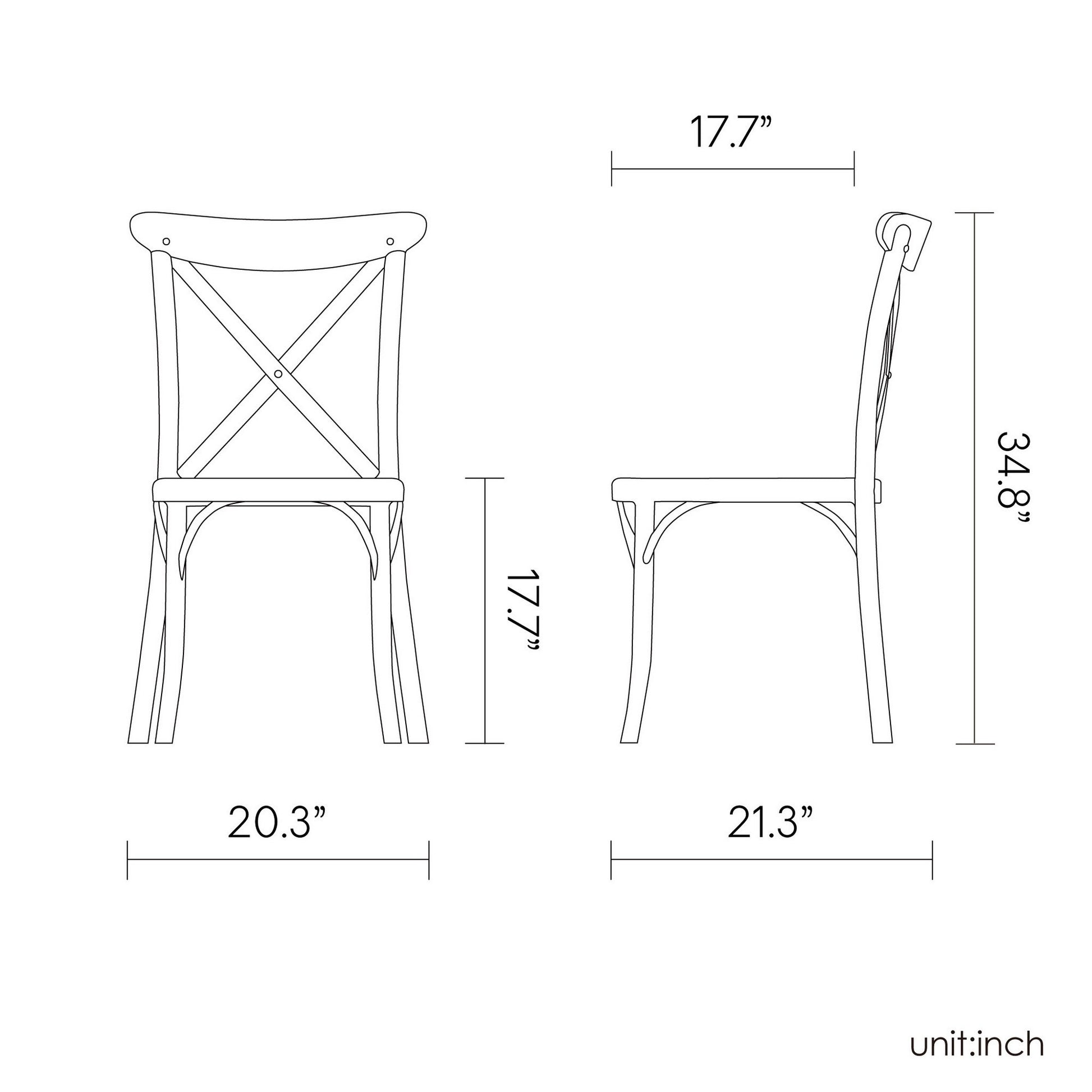 Set of Four 21" White Heavy Duty Plastic Outdoor Stacking Dining Chairs-Outdoor Chairs-DECOROLALA