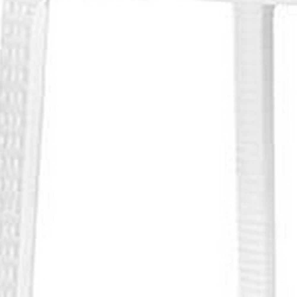 Set of Four 30" White Faux Rattan Heavy Duty Plastic Low Back Outdoor Bar Height Chairs-Outdoor Bar Chairs-DECOROLALA