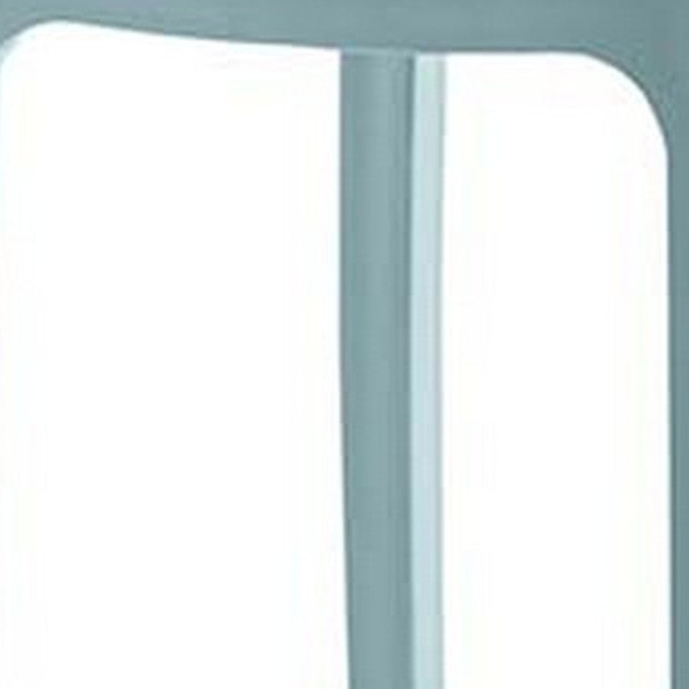 Set of Four 26" Baby Blue Heavy Duty Plastic Low Back Outdoor Counter Height Bar Chairs-Outdoor Bar Chairs-DECOROLALA