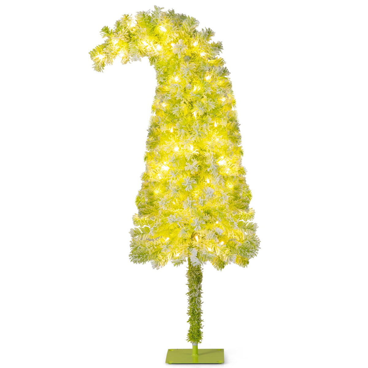 5/6/7 FT Whimsical Christmas Tree with Bendable Top and 216/290/366 Branch-5 FT-Christmas Trees-DECOROLALA