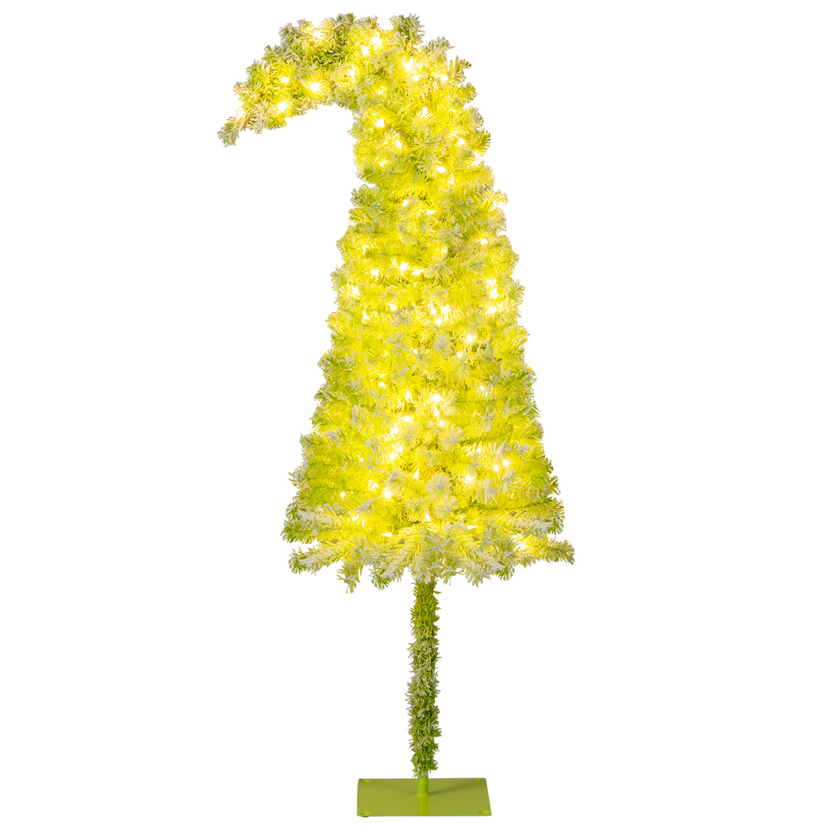 5/6/7 FT Whimsical Christmas Tree with Bendable Top and 216/290/366 Branch-6 FT-Christmas Trees-DECOROLALA