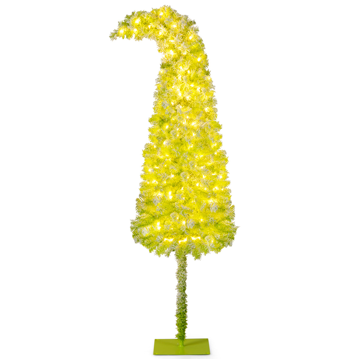 5/6/7 FT Whimsical Christmas Tree with Bendable Top and 216/290/366 Branch-7 FT-Christmas Trees-DECOROLALA
