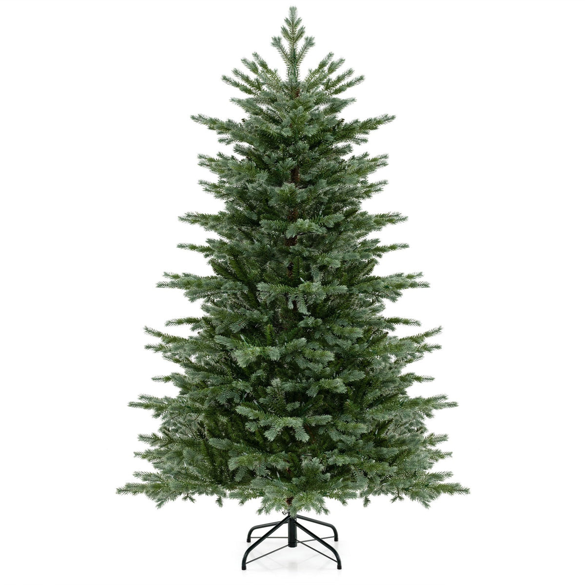 5/6/7 Feet Artificial Christmas Tree with 1426/2116/3156 Lush PVC and 200/300/400 Warm White LED Lights-M-Christmas Trees-DECOROLALA