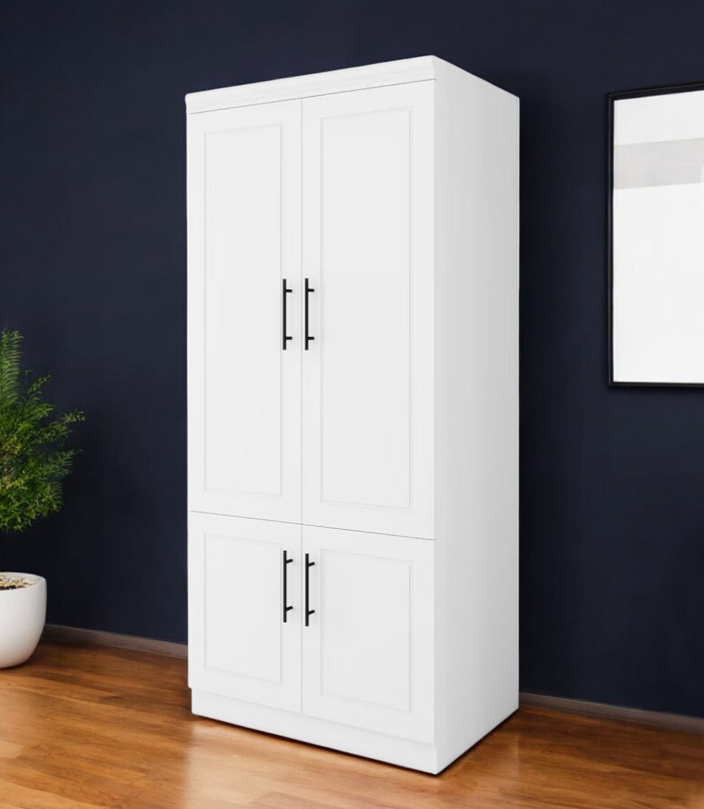 71" White Four Door Combo Dresser-Dressers-DECOROLALA