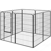 8 Panel Pet Playpen Play Yard Fence Home DIY Heavy-Duty Metal Foldable Indoor Outdoor 47"H