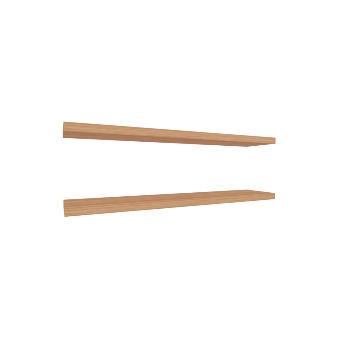 Set Of Two Wood Wall Mounted Floating Shelf-Wall Mounted Shelves-DECOROLALA