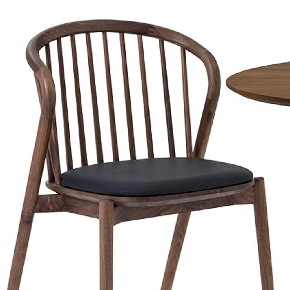 Five Piece Brown and Black Oval Dining Set with Four Chairs-Dining Sets-DECOROLALA