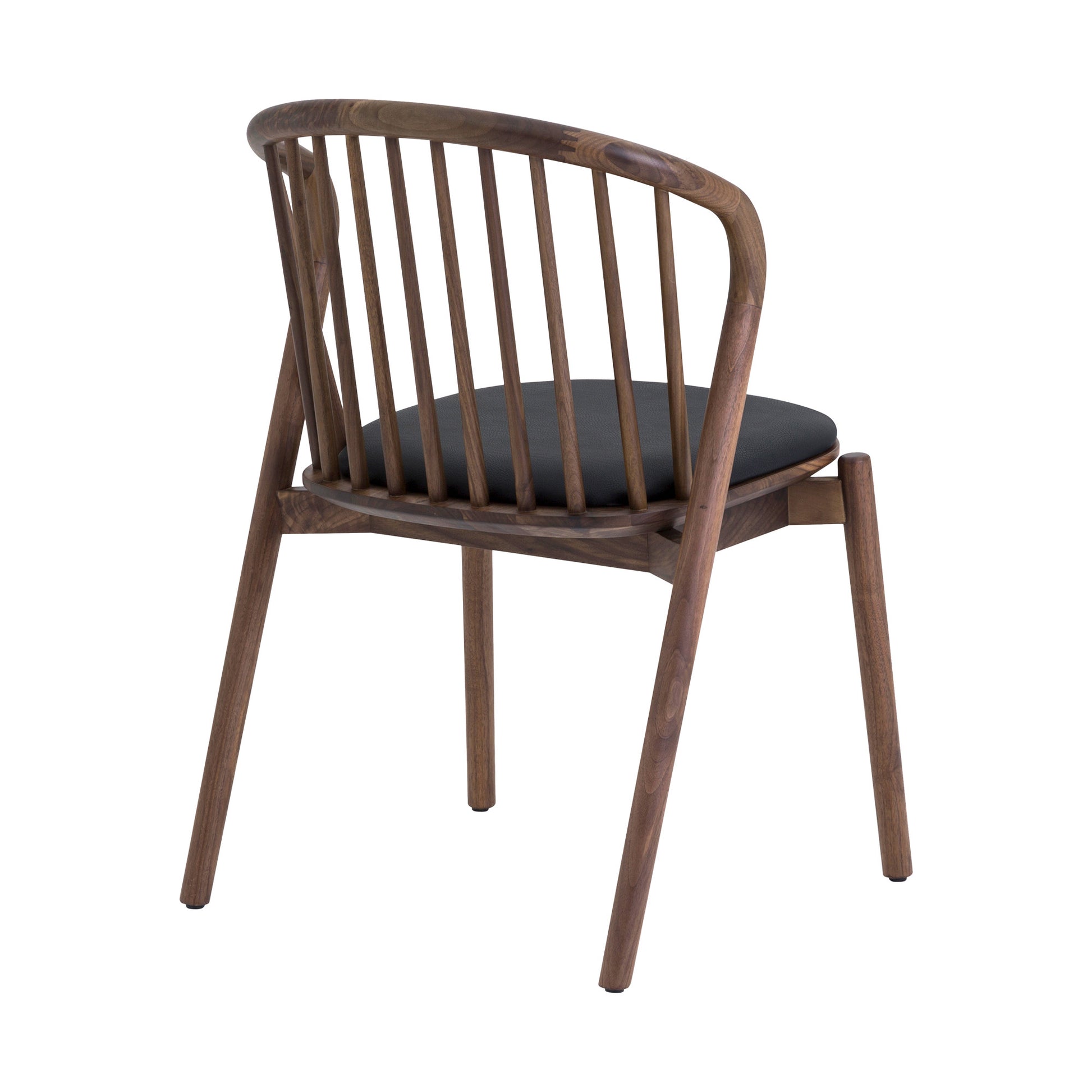 Five Piece Black Round Dining Set with Four Chairs-Dining Sets-DECOROLALA