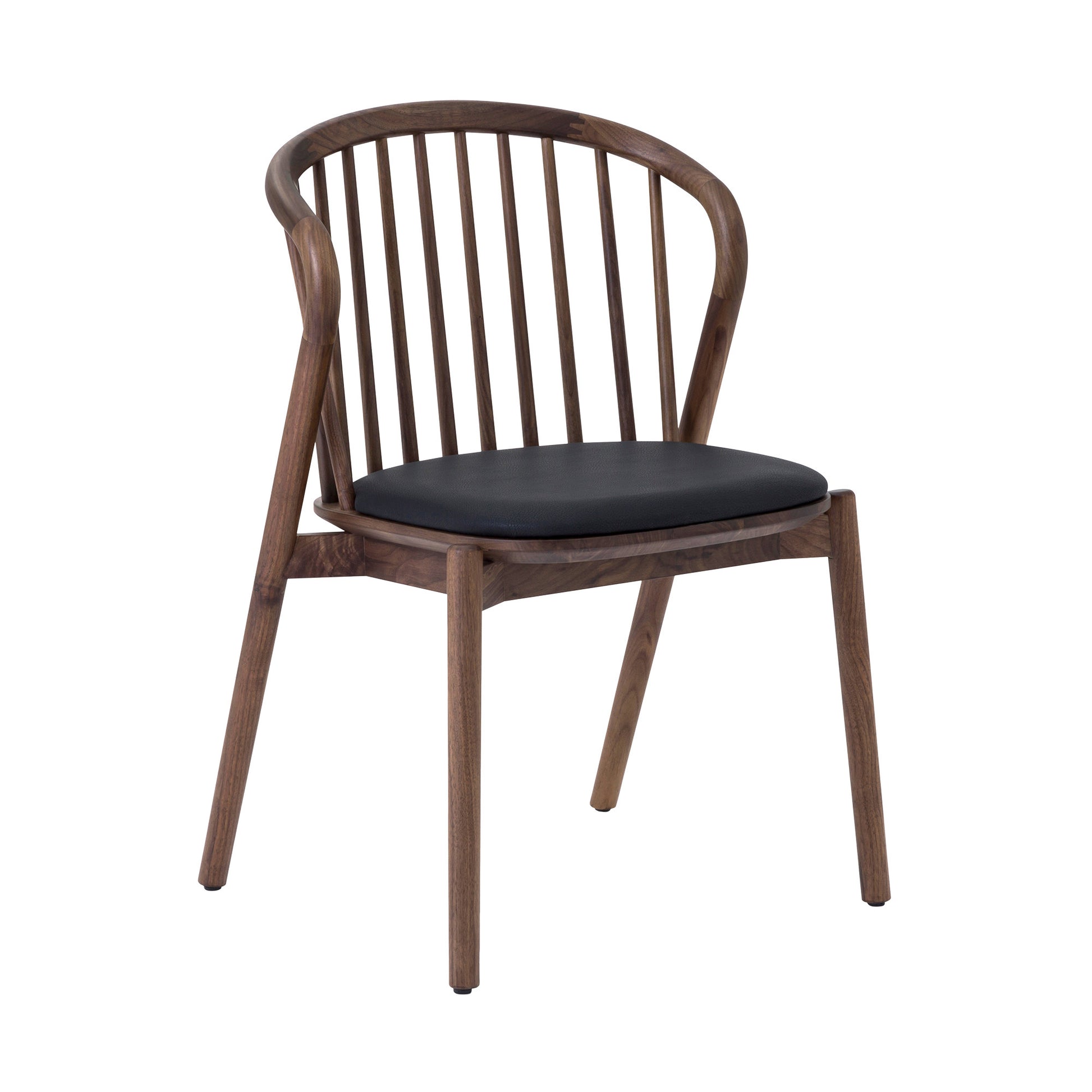 Five Piece Brown and Black Round Dining Set with Four Chairs-Dining Sets-DECOROLALA