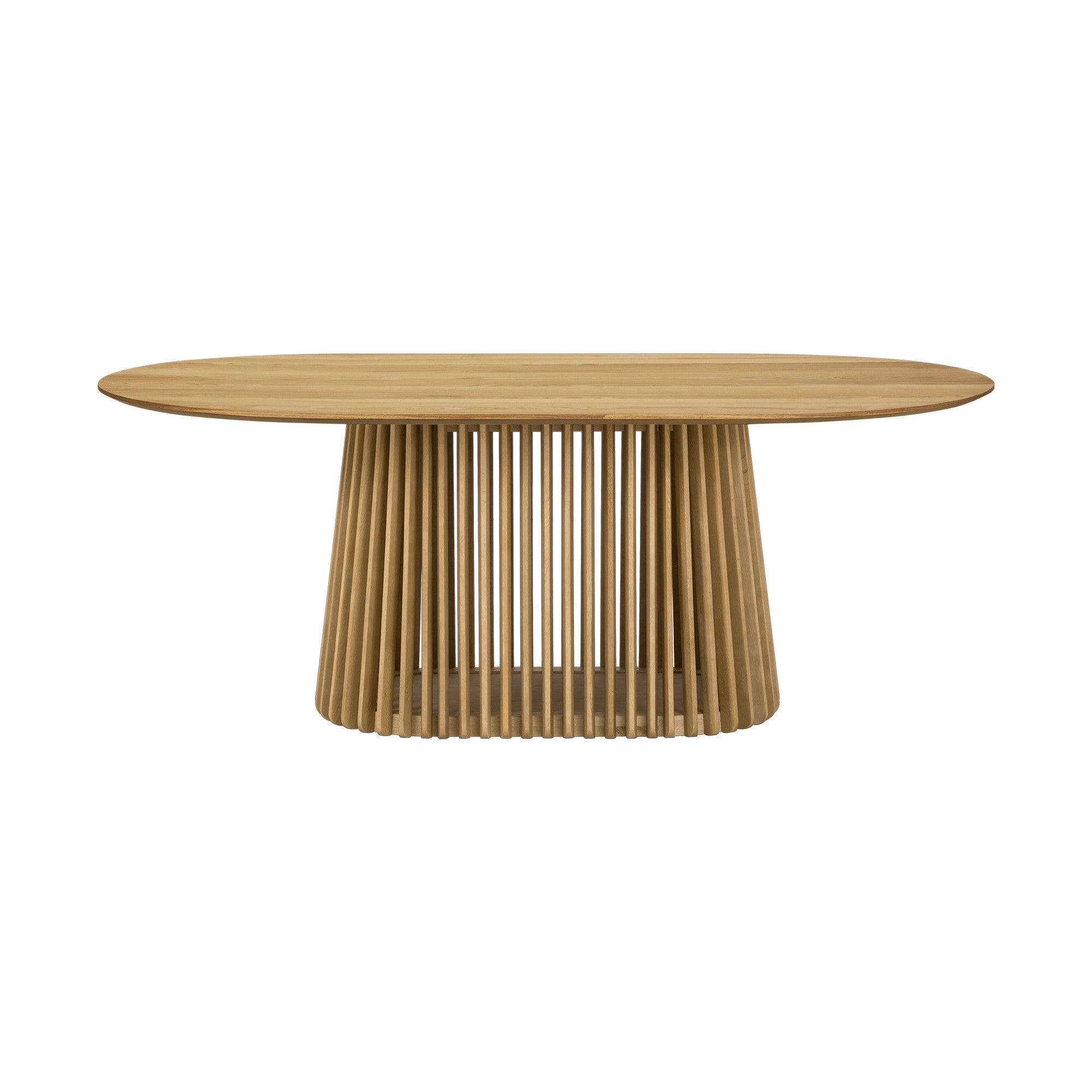 Five Piece Oak Oval Dining Set with Four Chairs-Dining Sets-DECOROLALA