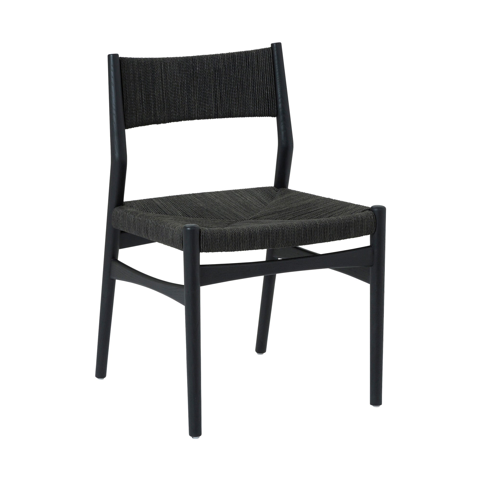 Six Piece Brown and Black Round Dining Set with Four Chairs and Sideboard-Dining Sets-DECOROLALA