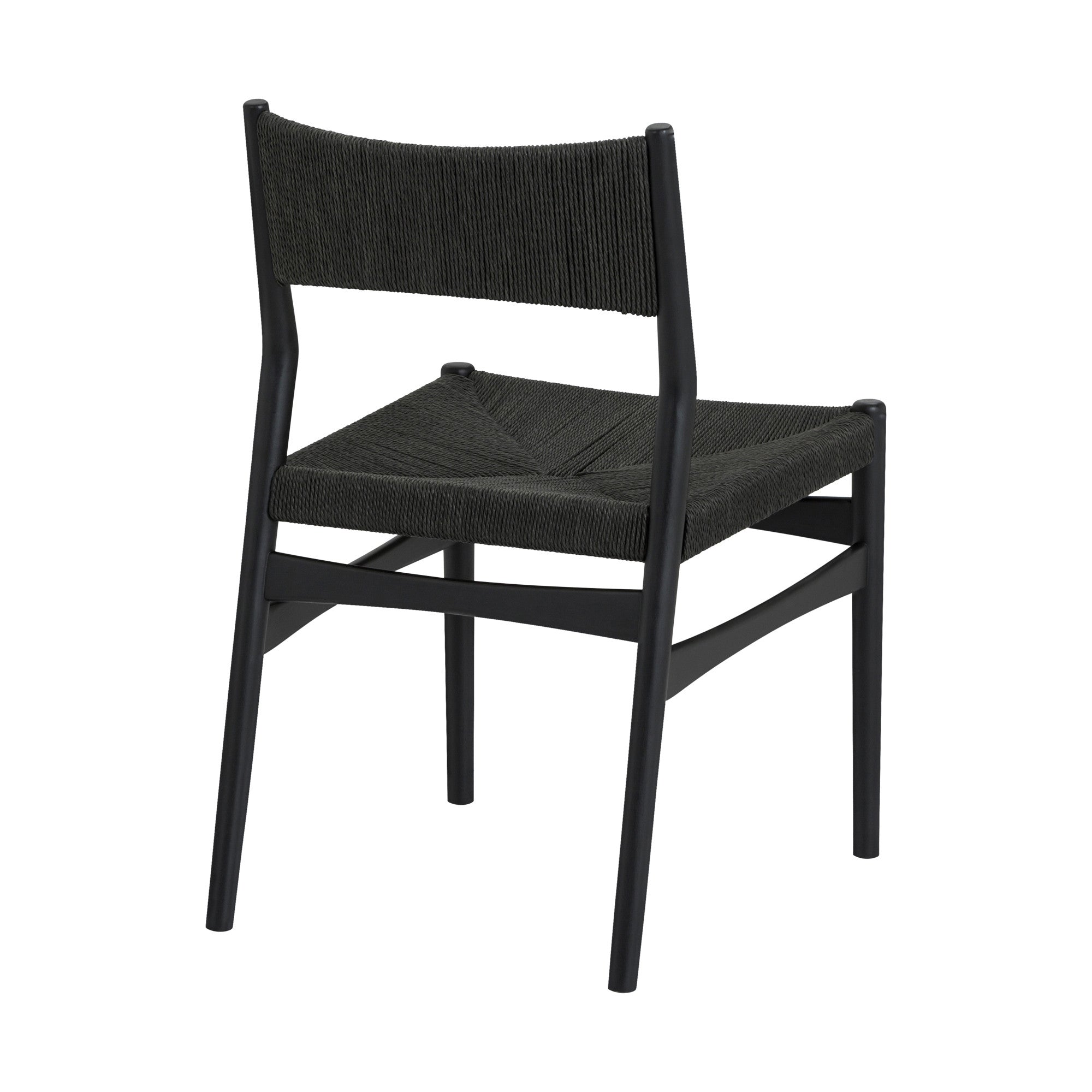 Six Piece Brown and Black Round Dining Set with Four Chairs and Sideboard-Dining Sets-DECOROLALA
