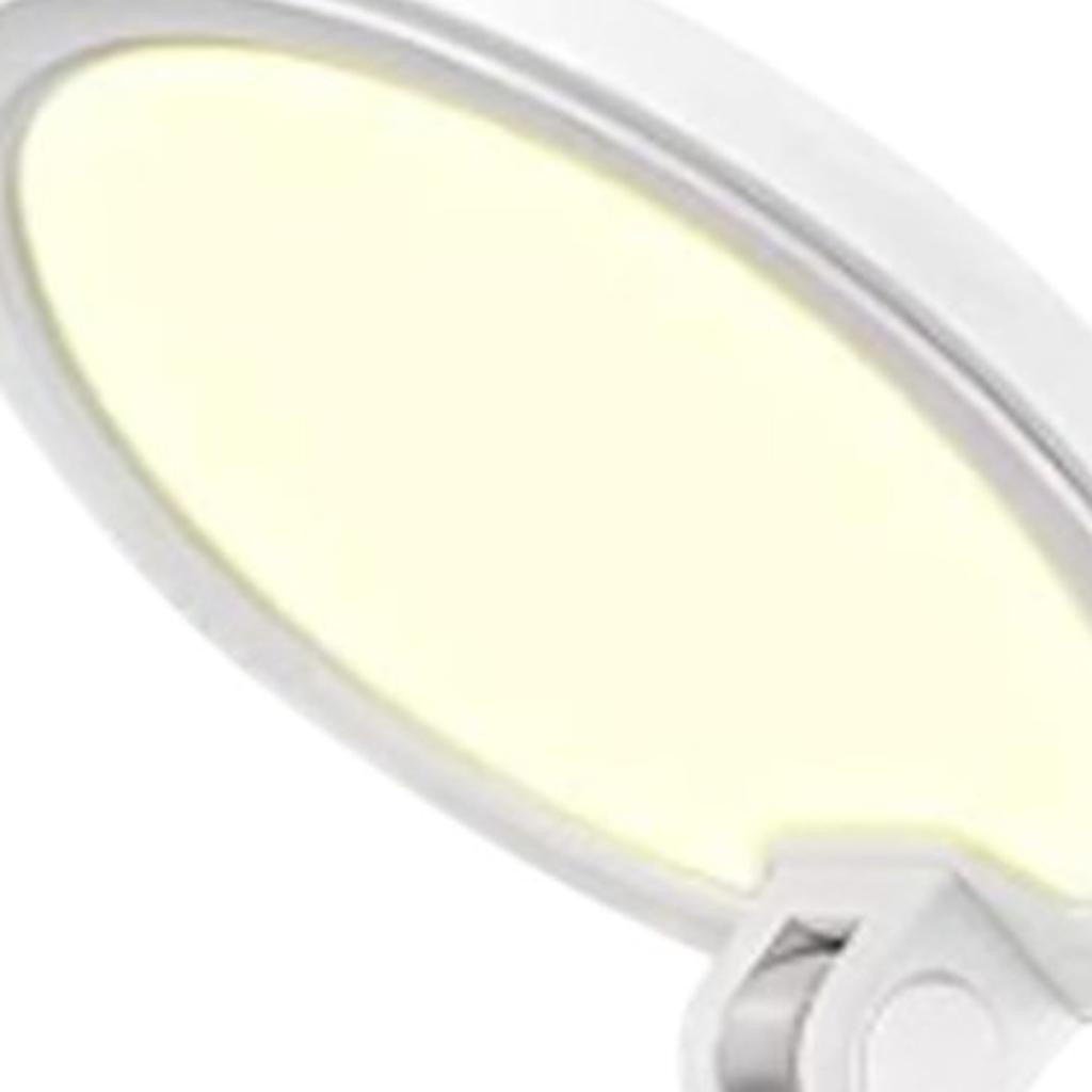22" White Metal And Plastic Adjustable Portable Desk Lamp LED With Phone Clamp-Table Lamps-DECOROLALA
