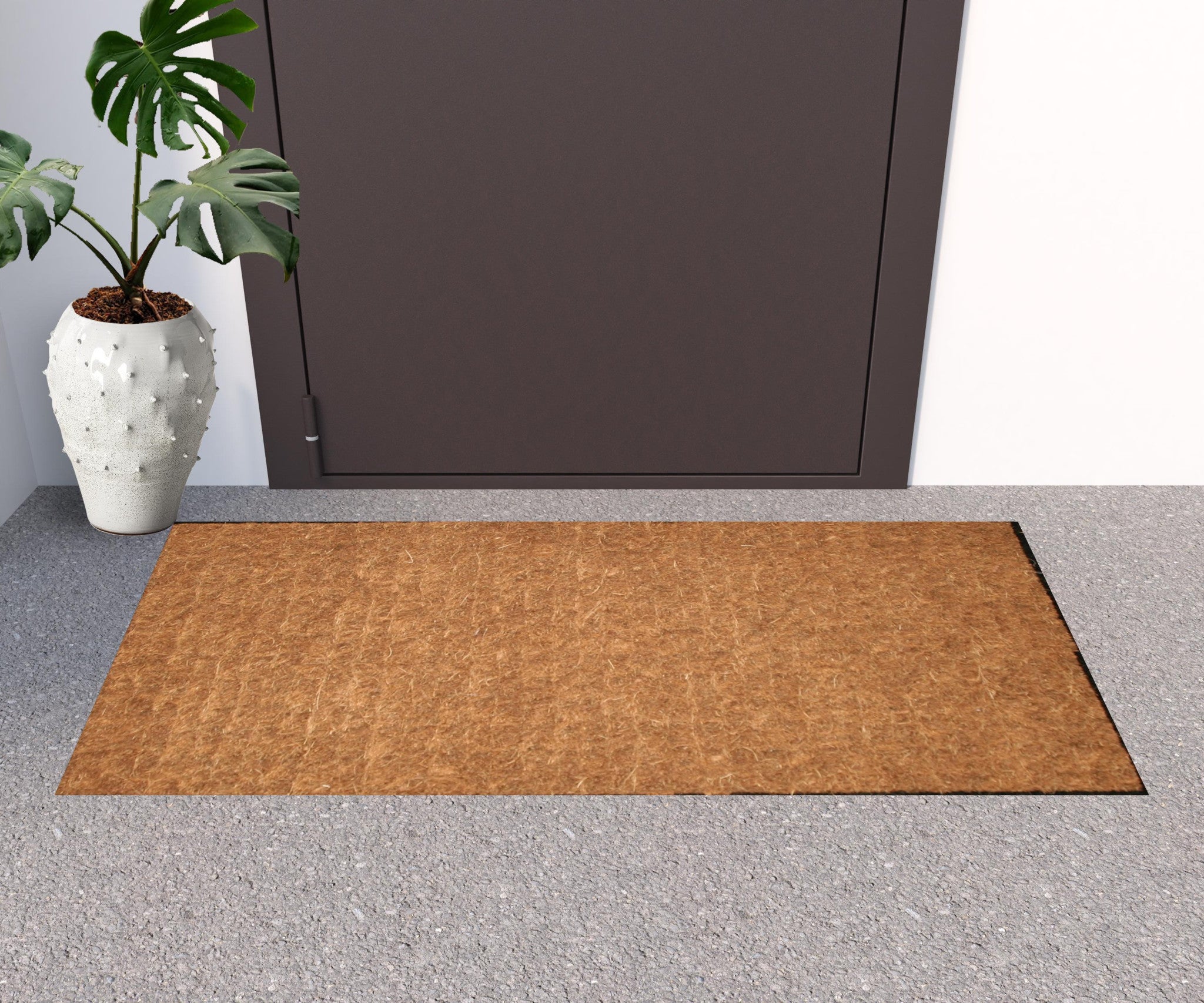 24" X 48" Brown and Black Coir Outdoor Door Mat-1