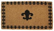 18" X 30" Brown and Black Coir Abstract Outdoor Door Mat-0