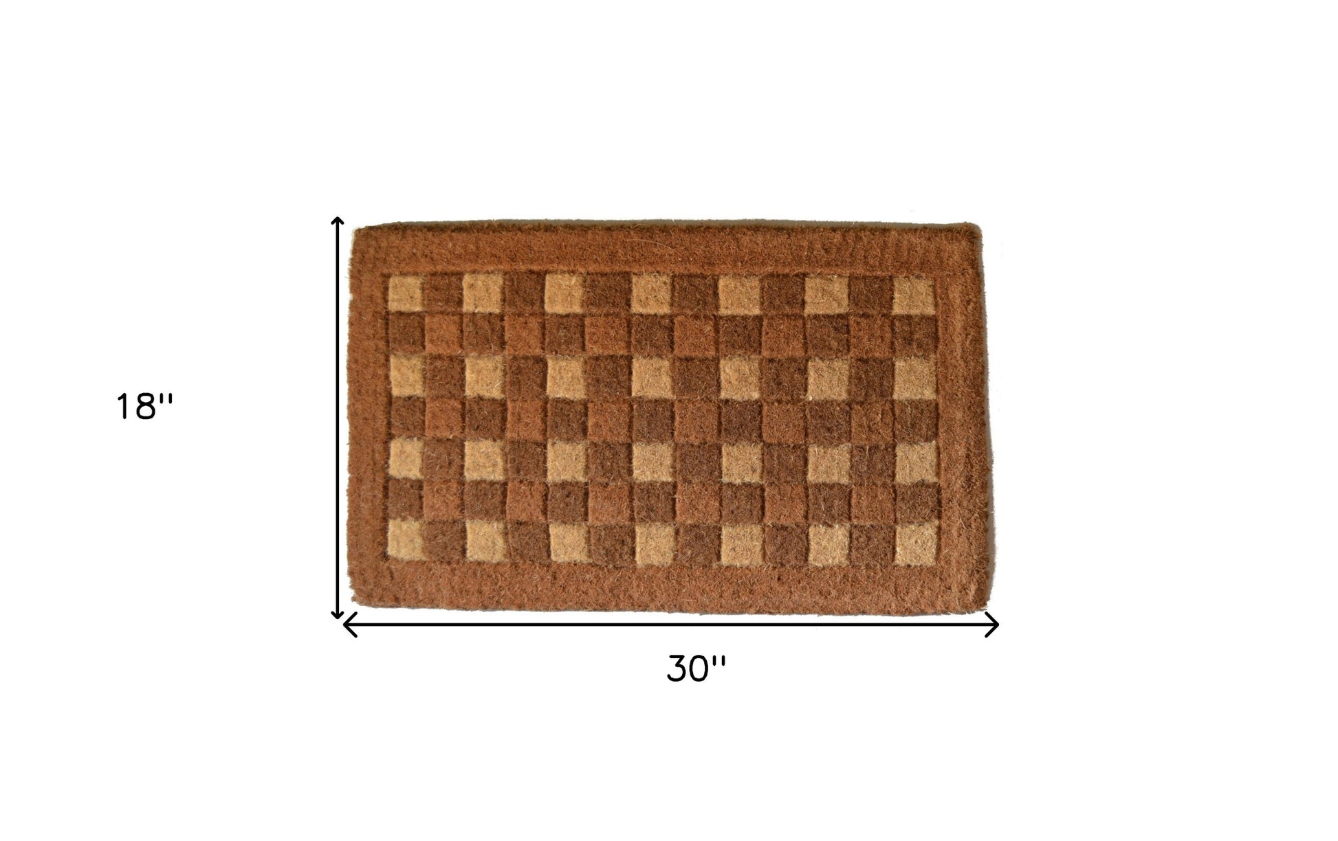 18" X 30" Brown Coir Outdoor Door Mat-7