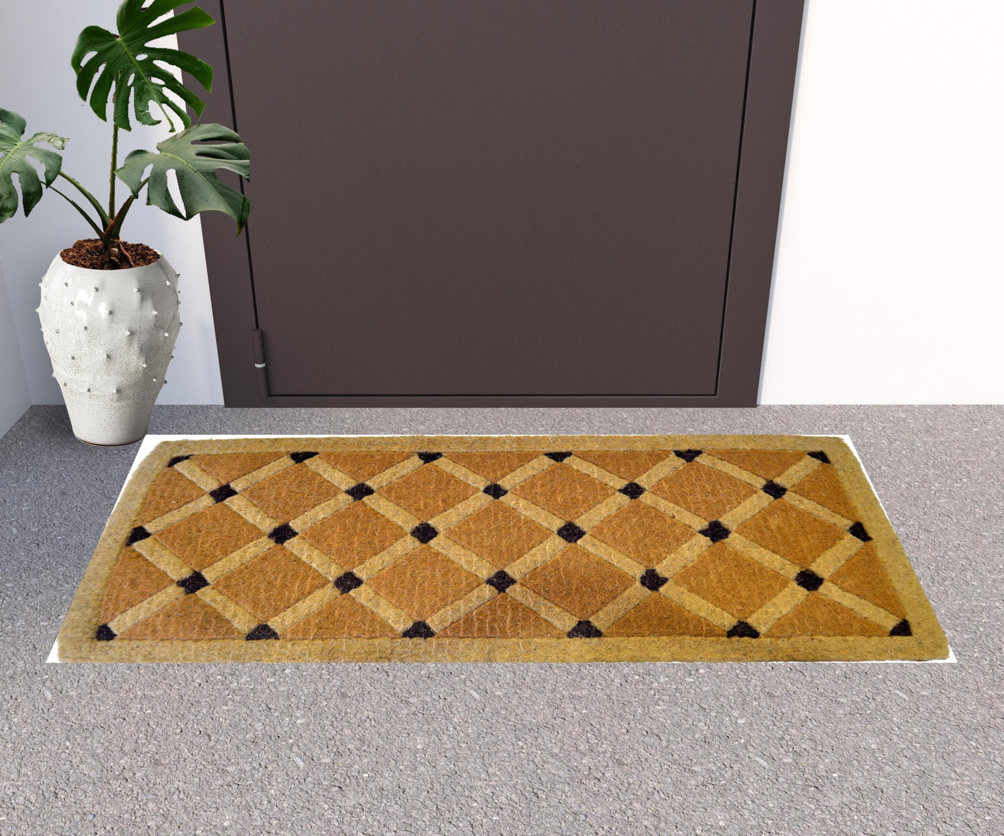 24" X 48" Brown Coir Outdoor Door Mat-1