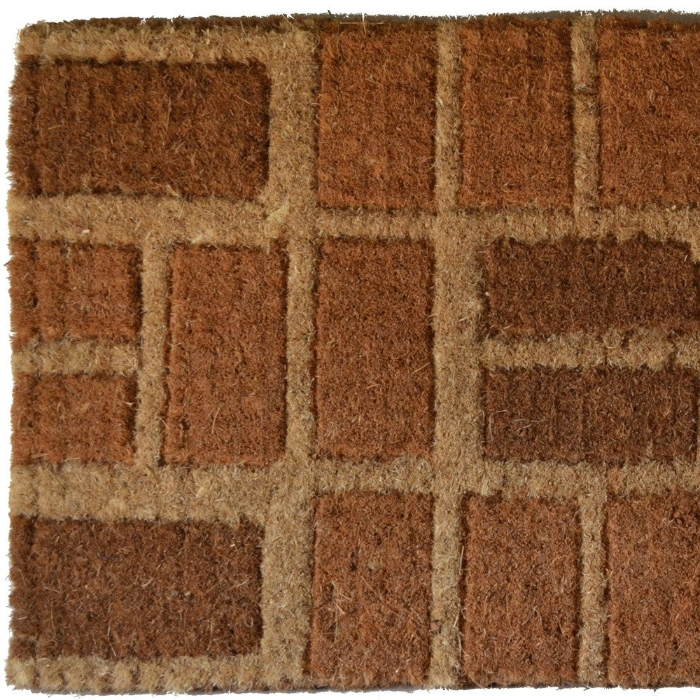 18" X 30" Brown Coir Outdoor Door Mat-5