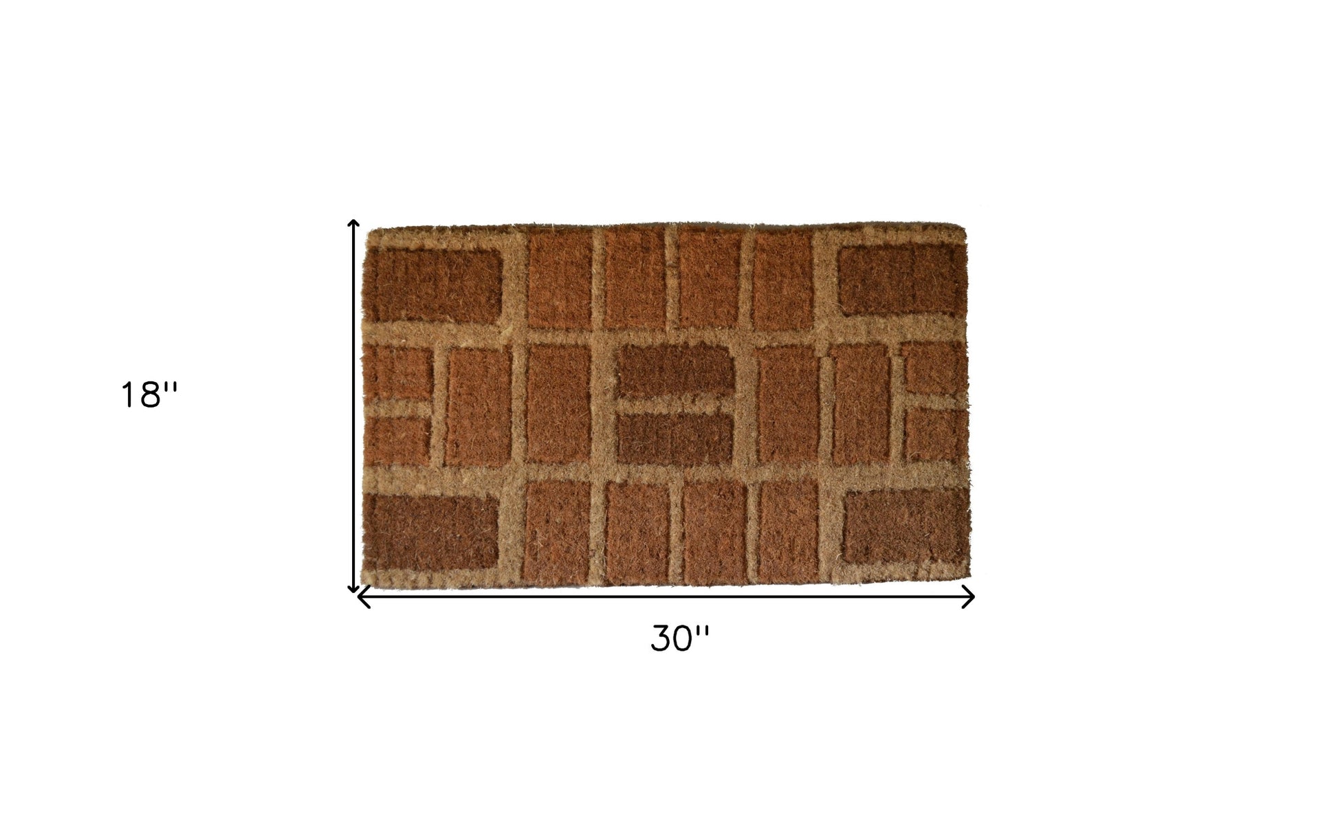 18" X 30" Brown Coir Outdoor Door Mat-7