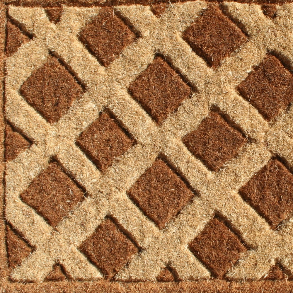 18" X 30" Brown Coir Outdoor Door Mat-3