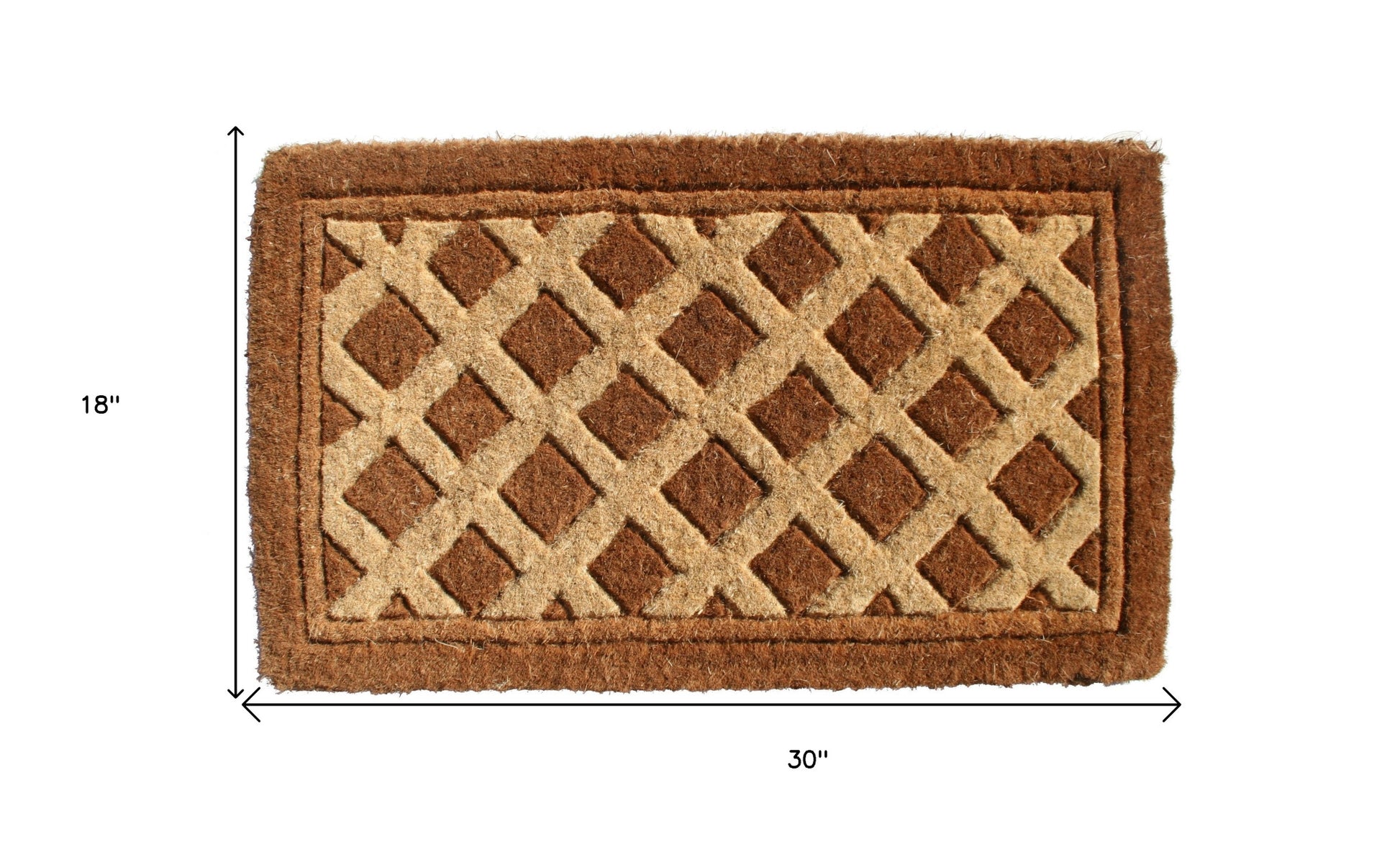 18" X 30" Brown Coir Outdoor Door Mat-5