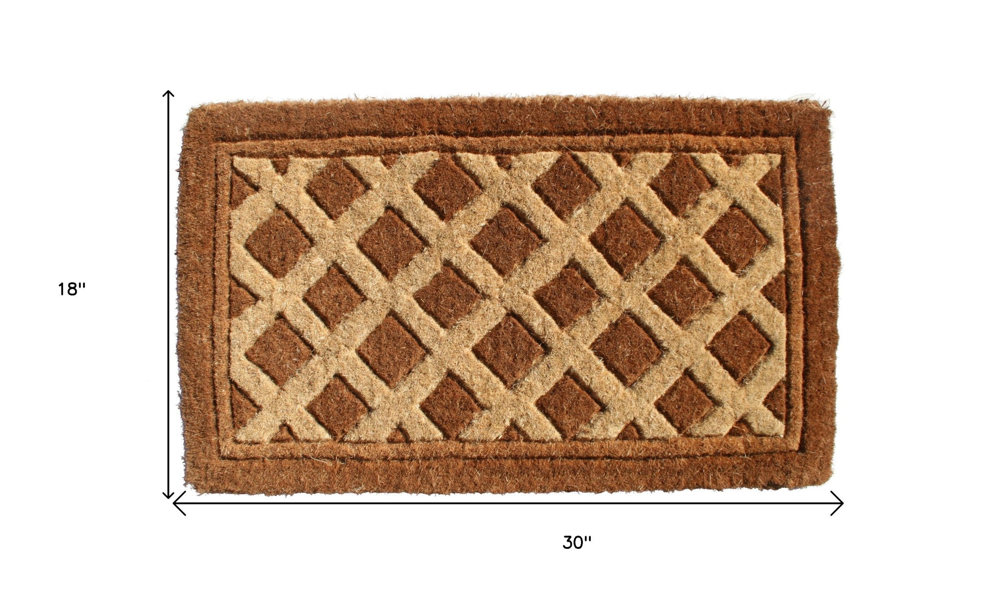 18" X 30" Brown Coir Outdoor Door Mat-5