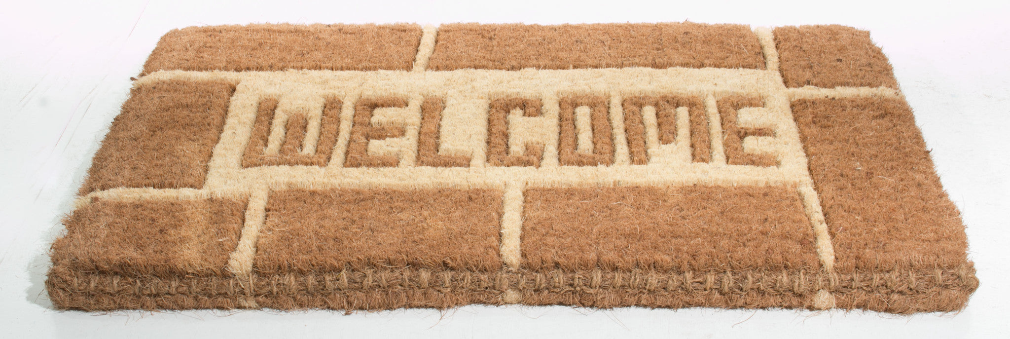 18" X 30" Brown Coir Welcome Outdoor Door Mat-0