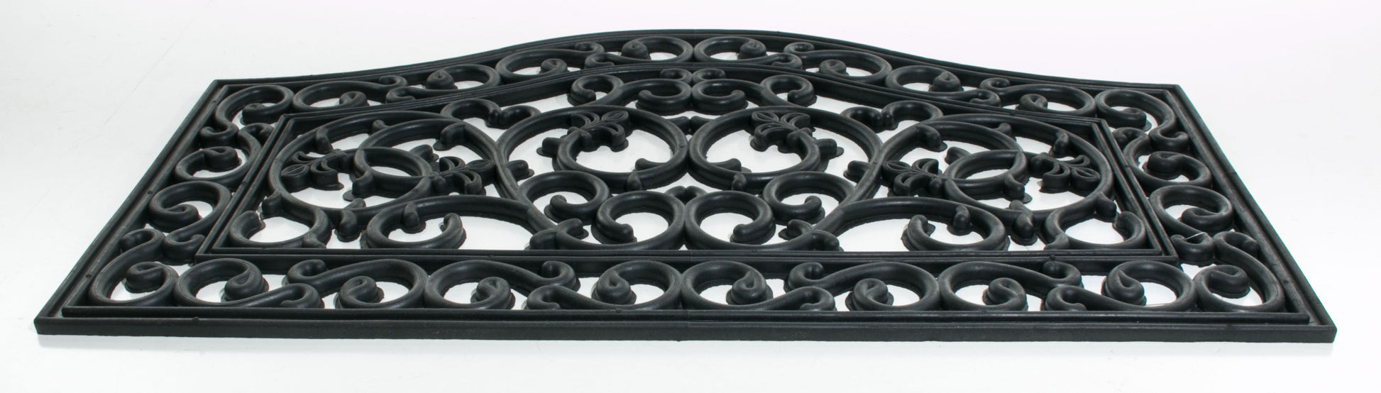 18" X 30" Black Rubber Outdoor Door Mat-2