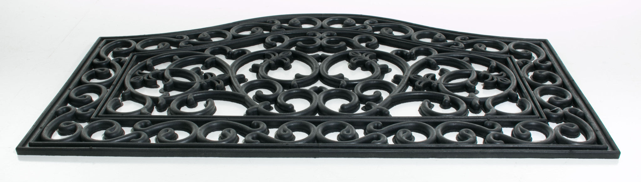18" X 30" Black Rubber Outdoor Door Mat-2