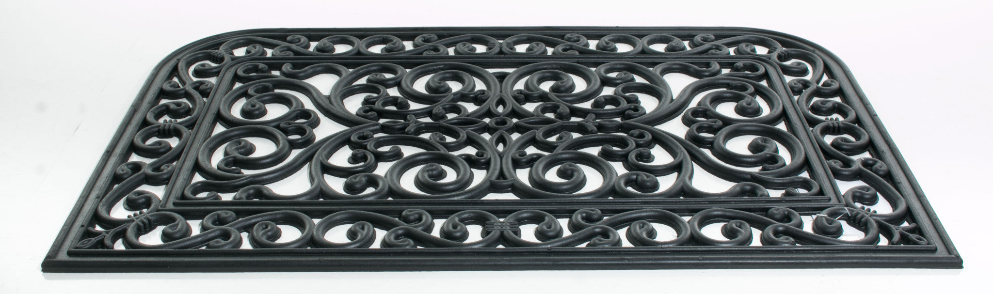 18" X 30" Black Rubber Outdoor Door Mat-2