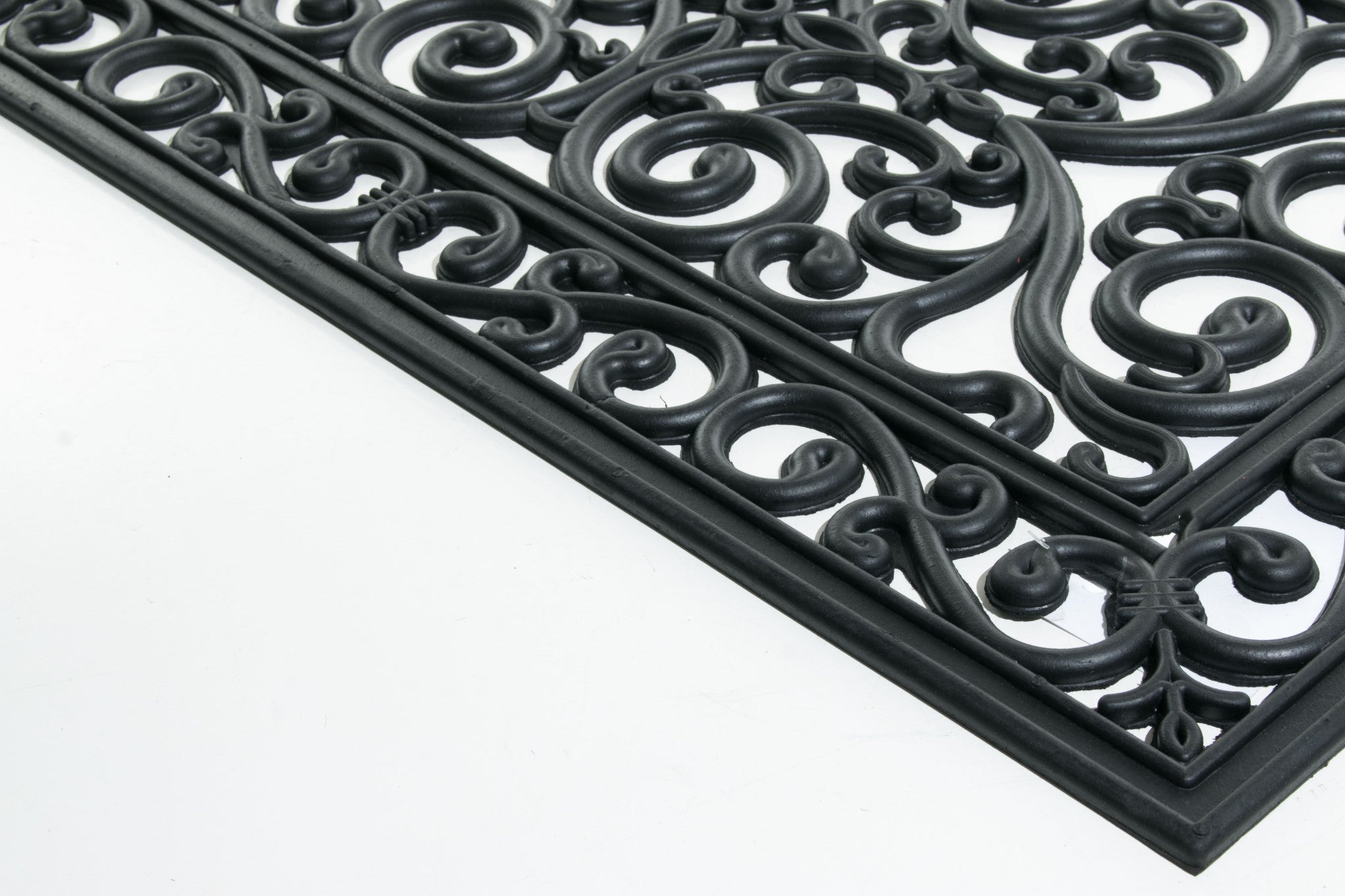 18" X 30" Black Rubber Outdoor Door Mat-4
