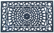 18" X 30" Black Rubber Outdoor Door Mat-0